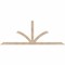 Ekena Millwork Richland Smooth Timber Gable Bracket, Douglas Fir, 96"W x 36"H x 3 1/2"D x 3 1/2"F, 9/12 Pitch GBW096X36X0404RIC00SDF - alternate 1